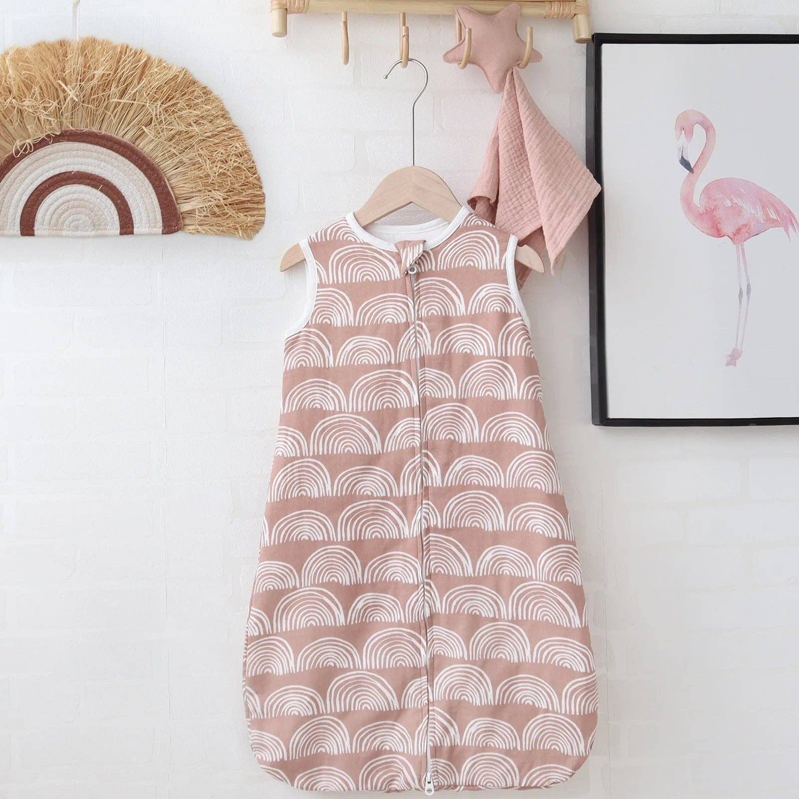 Création cocolyly inc. - Vente Parure de lit – enfant et bébé - Ensemble de literie arc-en-ciel blush pour chambre de bébé5