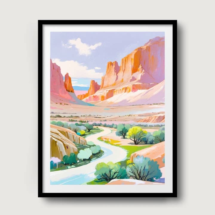 Capitol Reef National Park Print | Utah Travel Poster for wholesale by Across Our Land