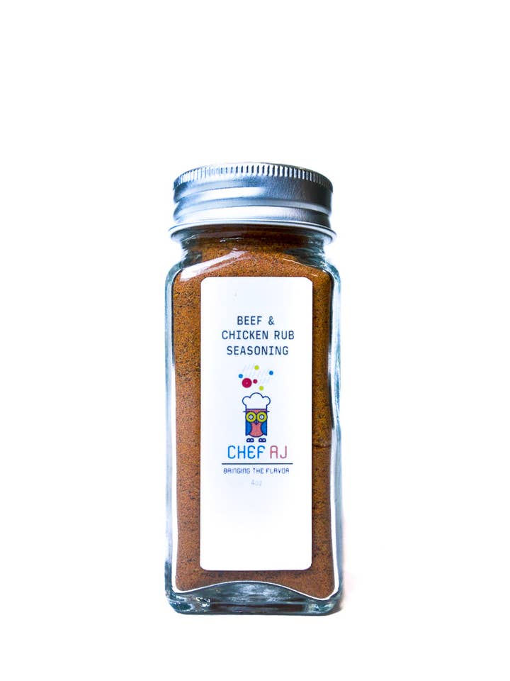 Organic Beef And Chicken Rub for wholesale by Chef AJ