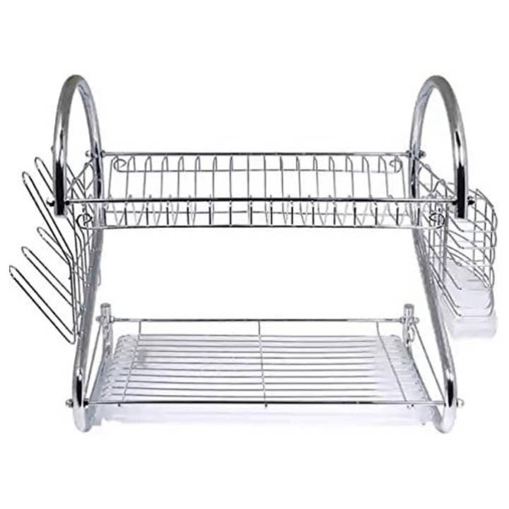 JupiterGear Home - Wholesale Dish-drying mat/rack - Better Chef 16" 2-Level Chrome-Plated S-Shaped Dish Rack1