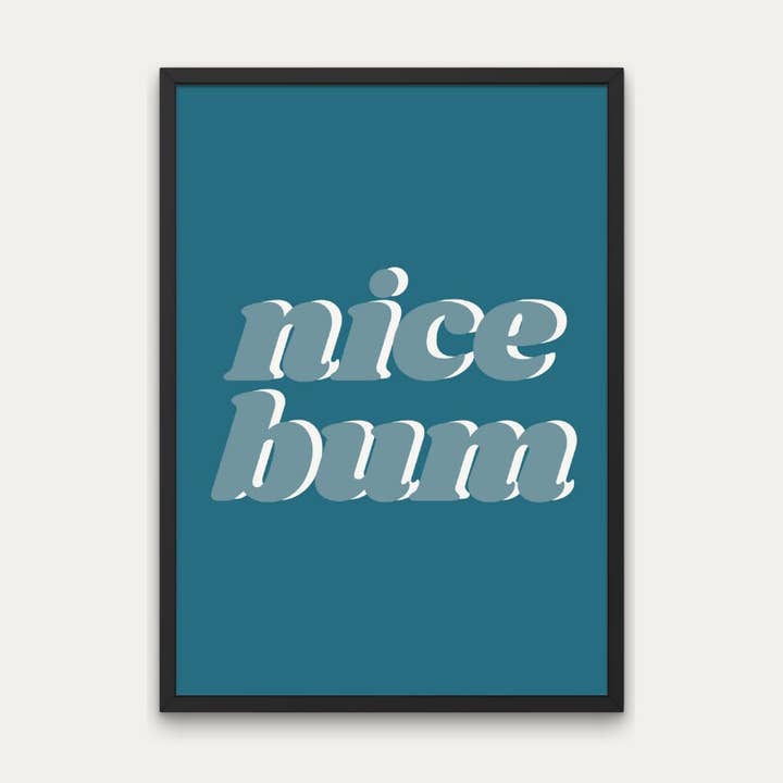 Joli imprimé de fesses, art amusant pour la salle de bain/la chambre à coucher, coloré pour la vente par Littlepapertrailco