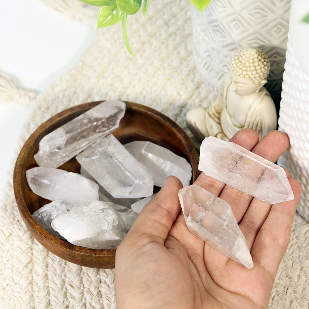Natures Artifacts Inc - Wholesale Spiritual Stone/Crystal - Clear Quartz Points (Pack of 10) | Quartz Crystal Points2