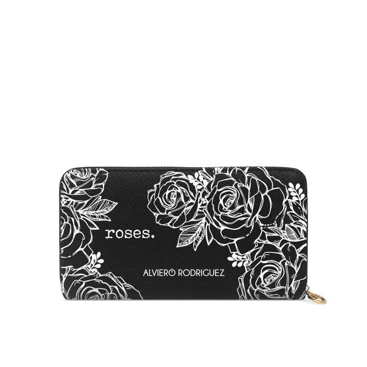 Alviero Rodriguez - Vendita all'ingrosso Portafogli - Donna - PORTAFOGLI ZIP ROSES WHITE