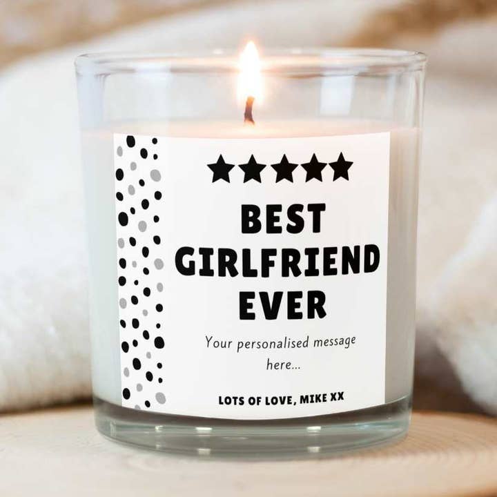 Personlig Bästa flickvän någonsin Stjärnor Candle för wholesale av MKTrendsCo