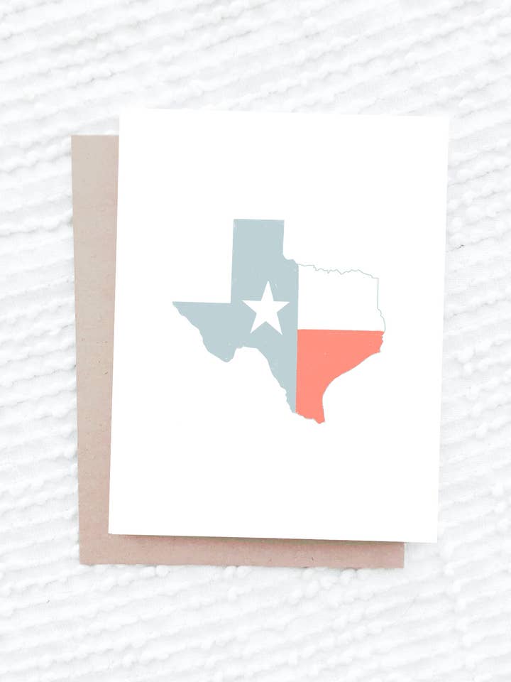 Tessera bandiera del Texas per la vendita all'ingrosso da parte di Maddon and Co