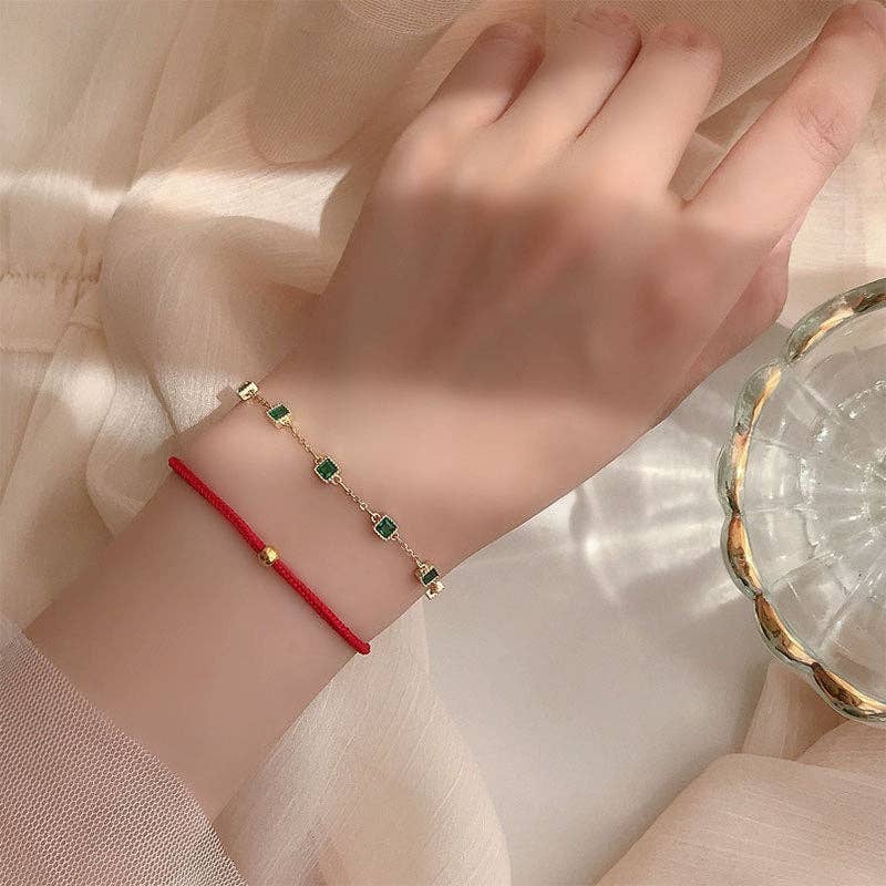 Perimade & Co. LLC - Wholesale Link & Chain Bracelet - Green Color Gemstone Wedding Bracelet in 925 Sterling Silver8