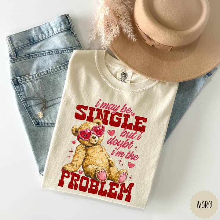 Comfort Colors I May Be Single But I Doubt Shirt & Sweater for wholesale by Glaime