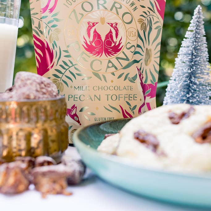 Zorro Pecans - Wholesale Chocolate Covered Sweets - Pecan TOFFEE - 12 bags4