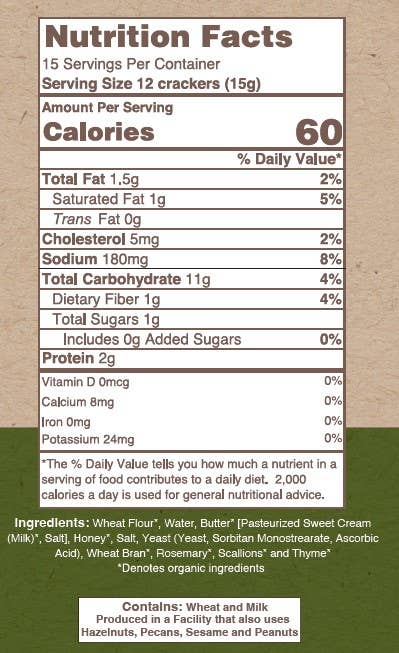 Potter’s Crackers – Engroshandel Kiks – Potter's Crackers Økologiske rosmarin timian østerskakere3