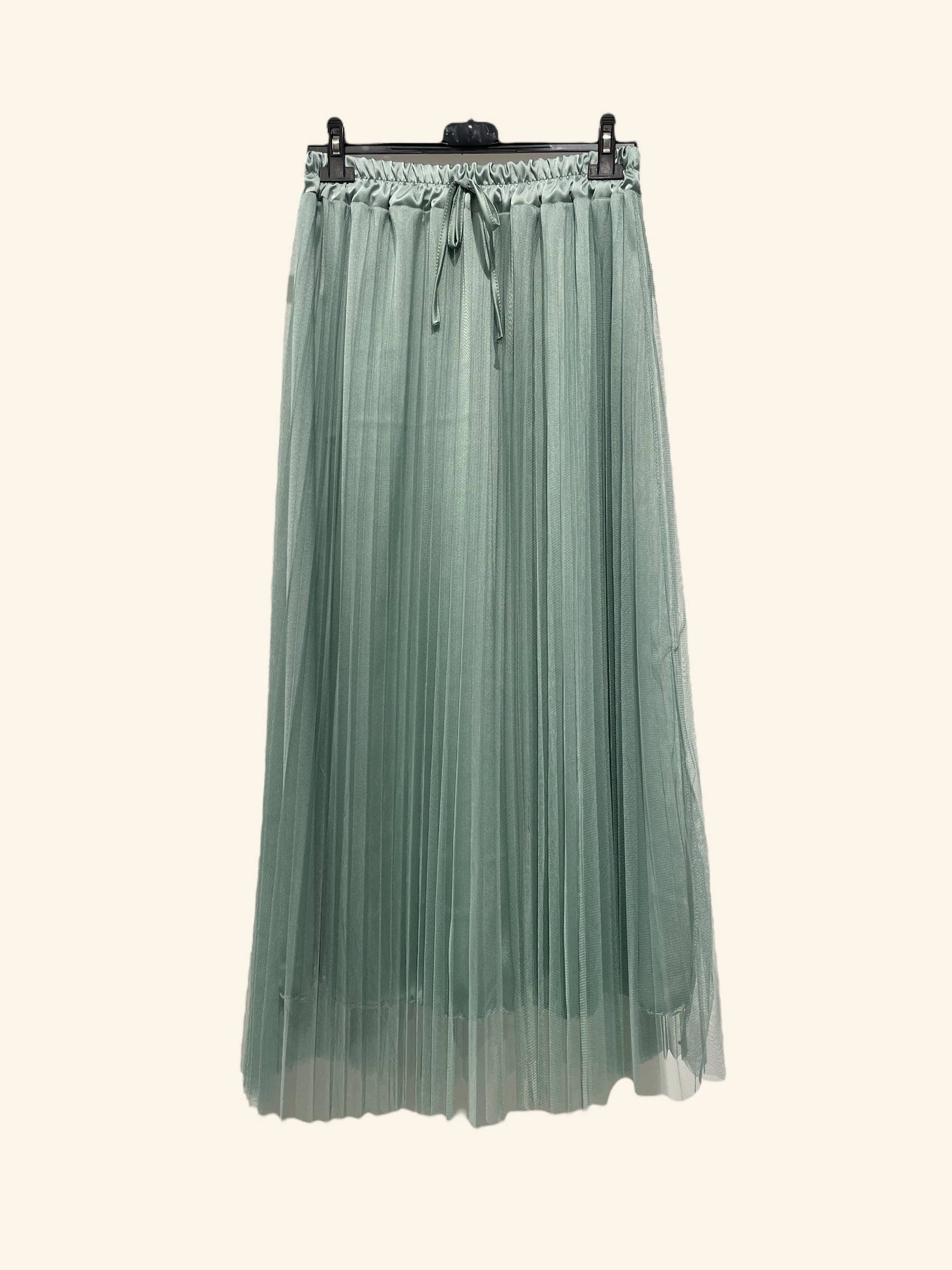 Nota bene - Wholesale Skirt - Women's - Long pleated tulle skirt Art 535219