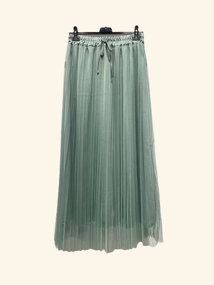 Nota bene - Wholesale Skirt - Women's - Long pleated tulle skirt Art 535219