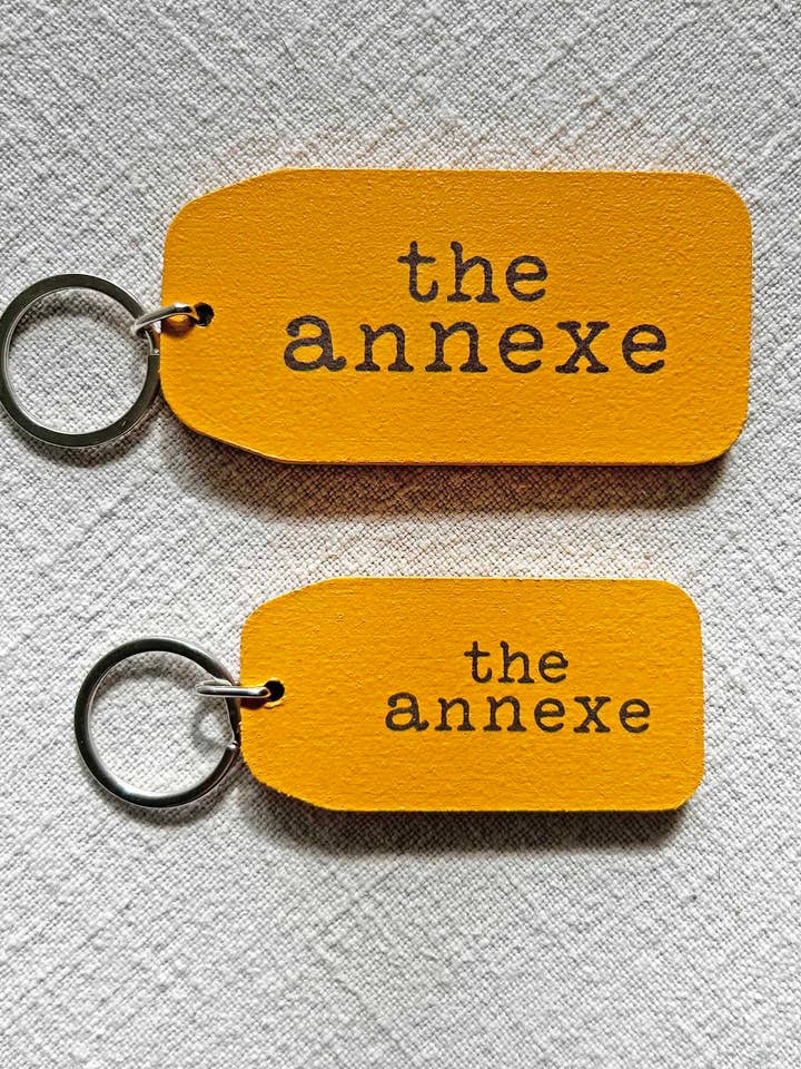 The Annexe - Wooden Key Tag for wholesale by THE WOODEN POSTCARD COMPANY