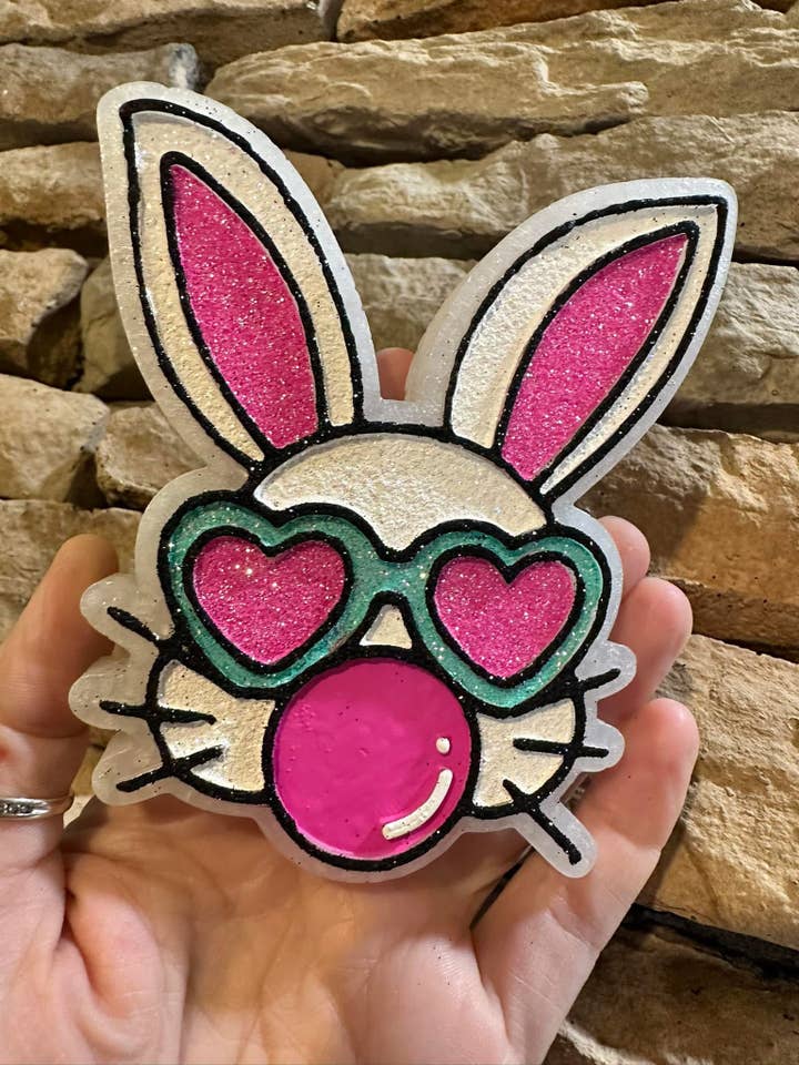 Bubble Gum Bunny Car Freshie for wholesale by Sassy Fras Couture