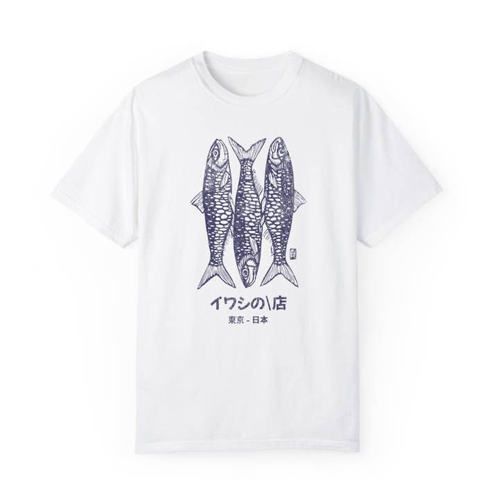 KILLER RETRO - Wholesale Screen Printed T-Shirt - Unisex - Vintage Japanese Sardine Shop T-Shirt1