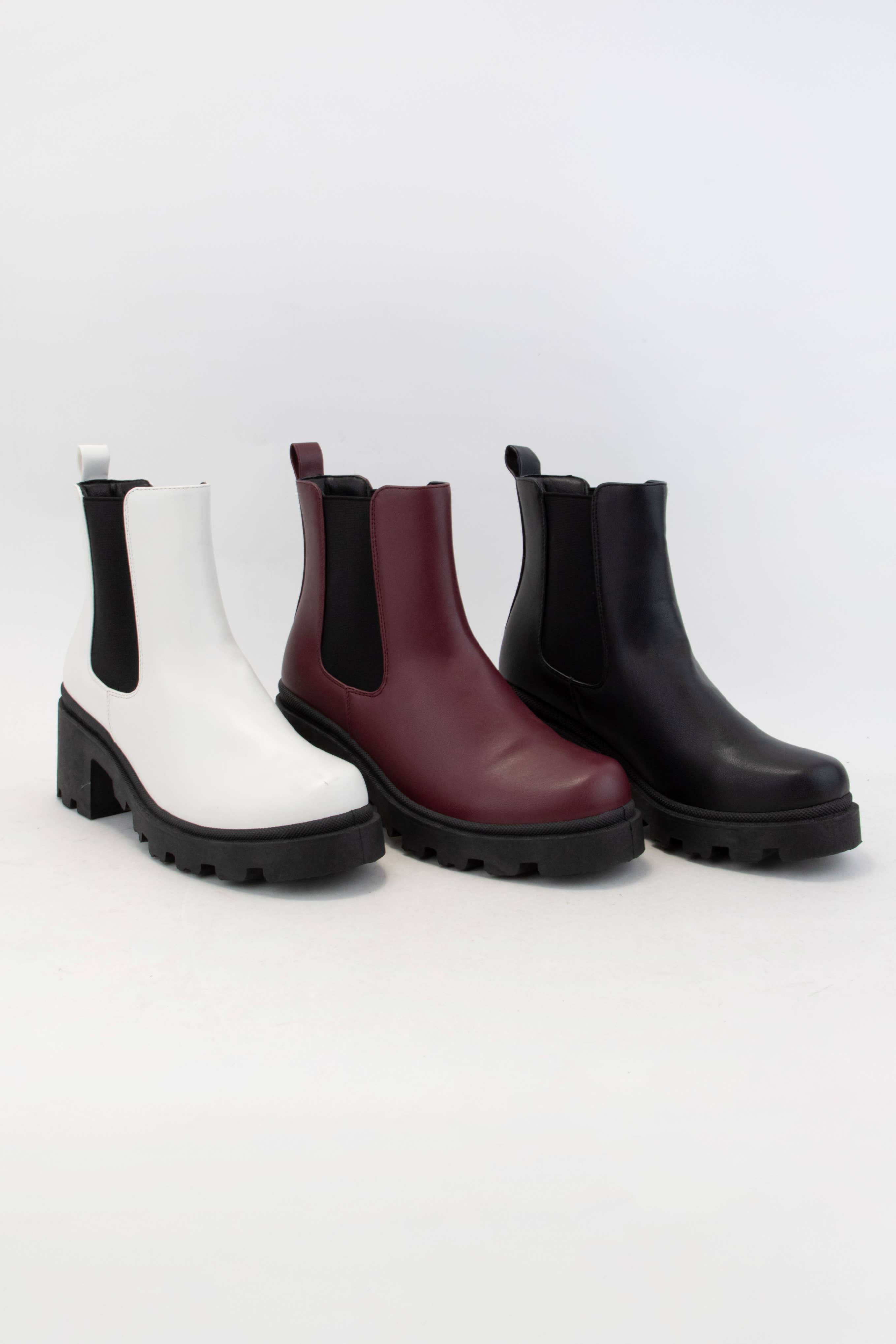 CCOCCI - Wholesale Chelsea Boots - Women's - CHUNKY LUG SOLE CHELSEA ANKLE BOOTS6