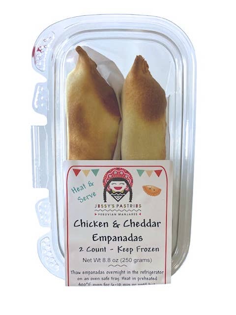 Queso & Sweet Plantains Empanadas - 2 Ct Pkge Retail Ready for wholesale by Jessy's Pastries