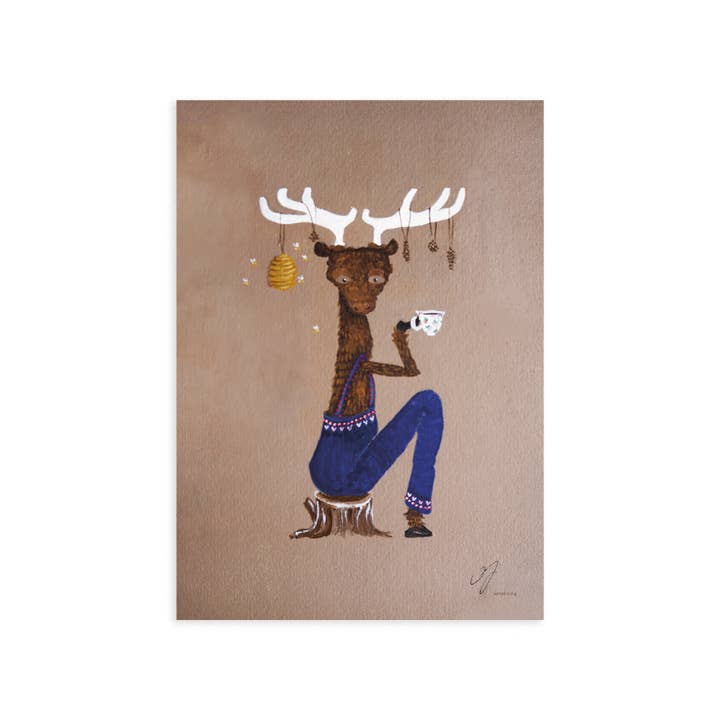 Opera d'arte in cellulosa MOOSE, A4 per la vendita all'ingrosso da parte di Xeraliving