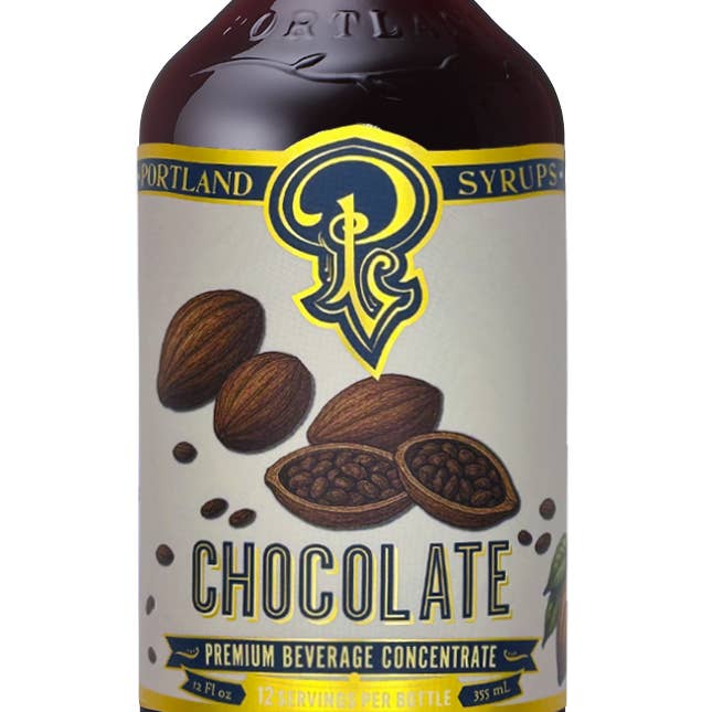 Portland Syrups - Wholesale Hot Fudge/Chocolate Spread - Chocolate Syrup 12oz - cocktail / mocktail / Coffee / Tea0