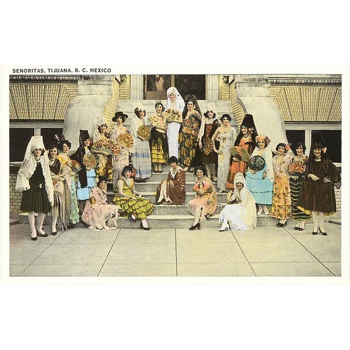 Found Image Press - Wholesale Postcard - Postcard MX-16 Senoritas, Tijuana, Mexico