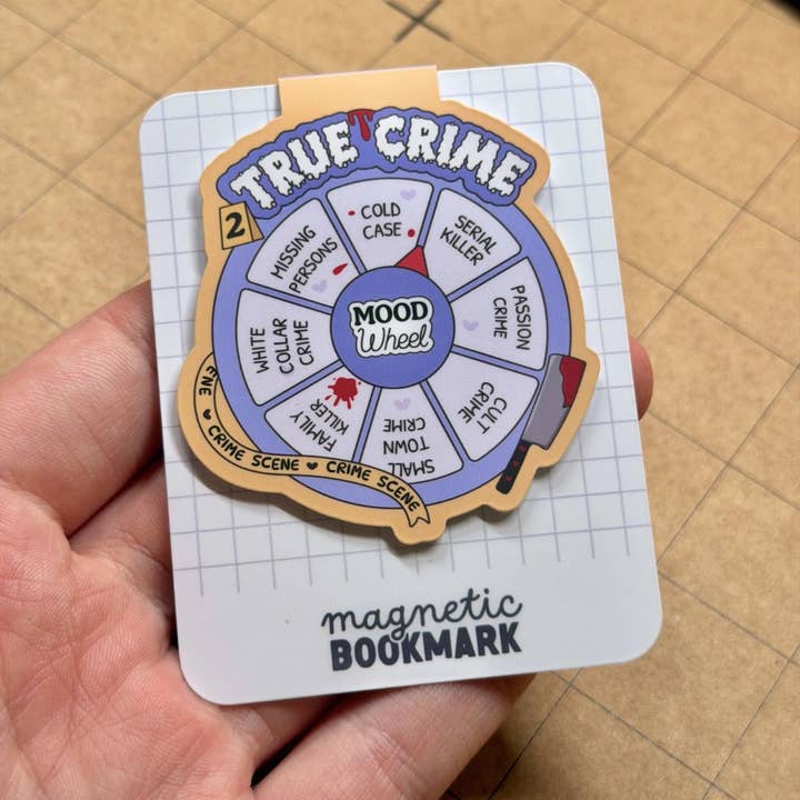 Crime Wheel | Magnetic Bookmark for wholesale by Stickiply