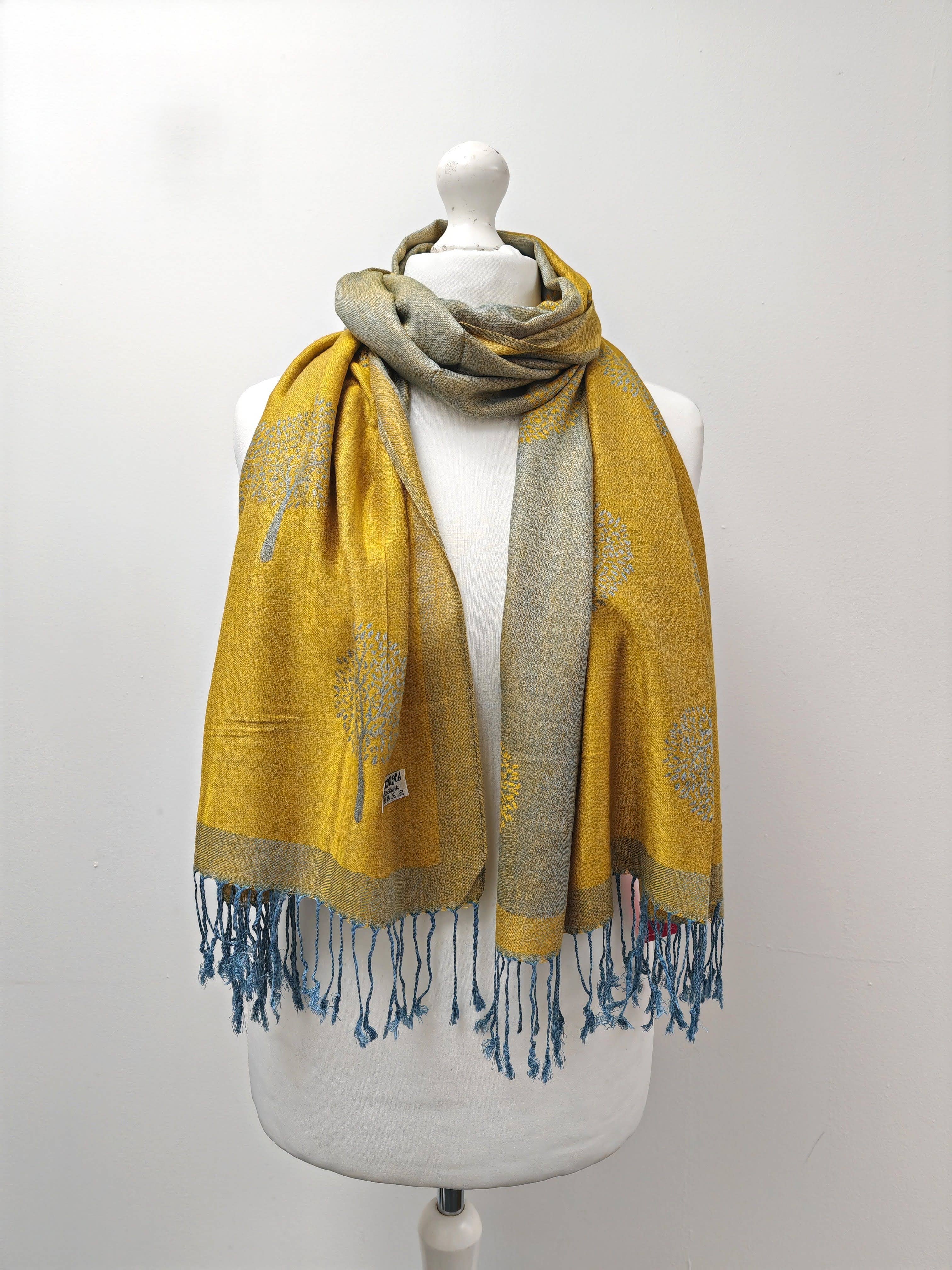 Superbia – wholesale Scarf – Women's – Super Soft Pashmina Scarf Shawl Wrap-2412 Life Tree0