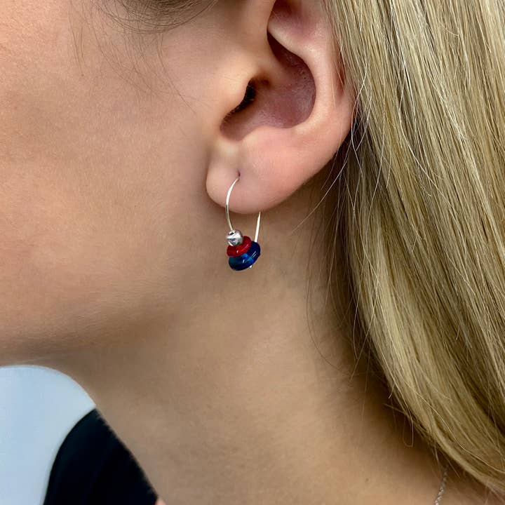 Conversations in Jewellery - Wholesale Dangle Earrings - AB18 - Earrings come with 8 interchangeable colours2