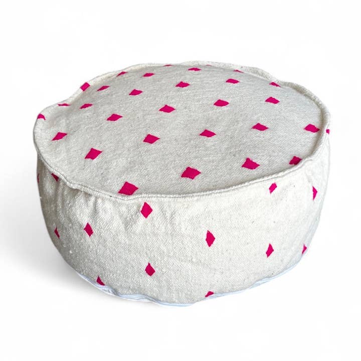 Almofada de chão - Mona rosa redonda por atacado de LEY!