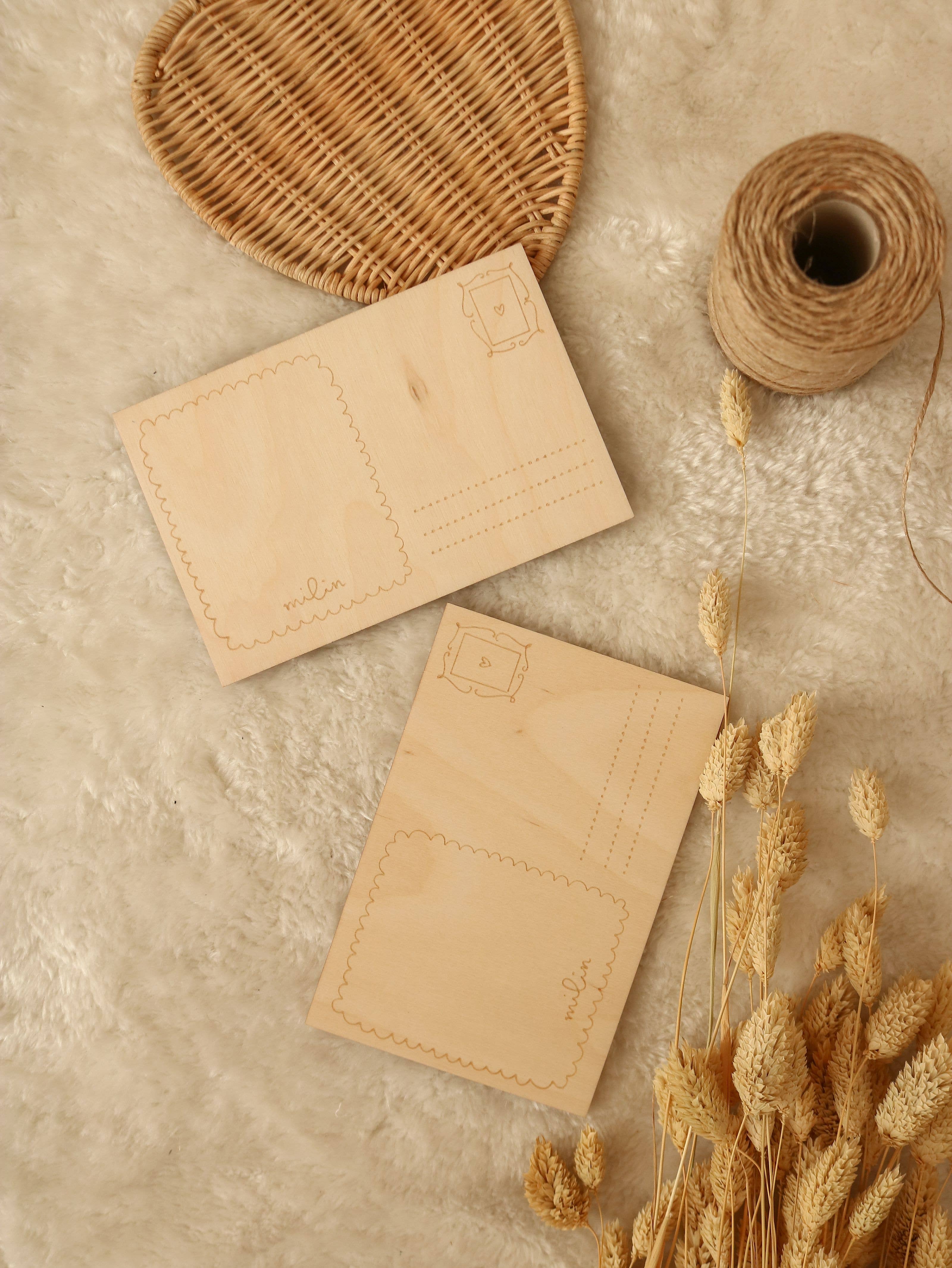 milin - Wholesale Love Card - Wooden card for Grandmother / Love you Granny1