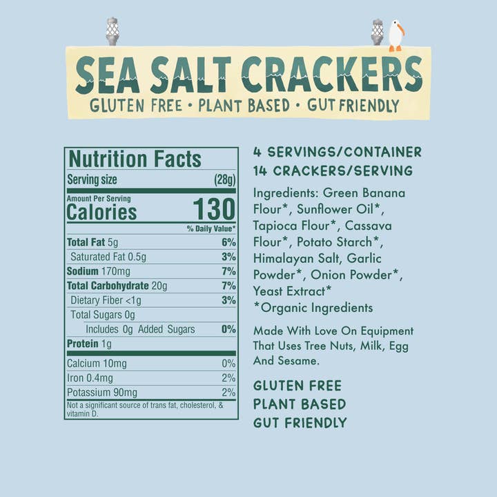Fair & Square - Wholesale Crackers - Sea Salt Crackers | 4oz box3