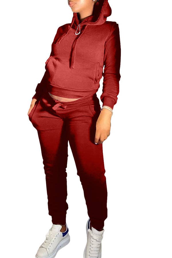 MB Fashion Wholesale - Vente Ensemble de vêtements d'intérieur – femme - Ensemble de jogging confortable et décontracté MB FASHION avec sweat à capuche 274R0