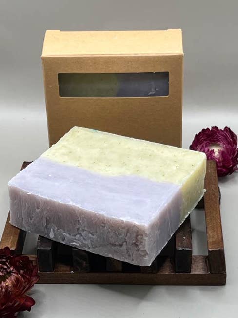 Evergreen Lavender Soap for wholesale by The Sebring Soap Company