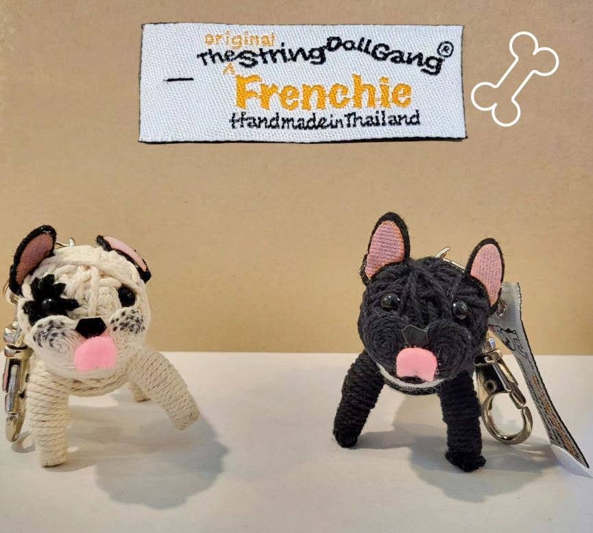 Kamibashi - Wholesale Keychain - Unisex - Frenchie the French Bulldog String Doll Keychain2