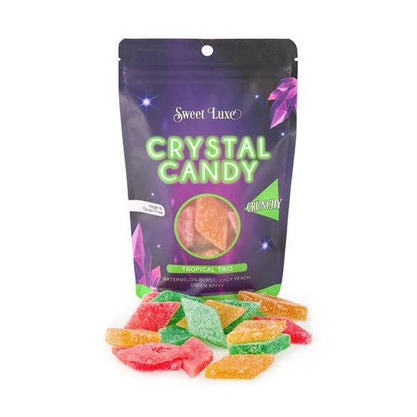 Sweet Luxeâ„¢ NEW Extra Crunchy Crystal Candy - Tropical Trio Flavor Mix for wholesale by Showcase