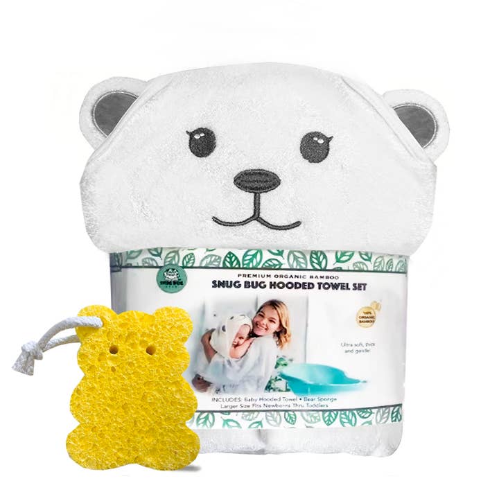 Snug Bug Gear - Wholesale Hooded Towel - Kids & Baby - Snug Bug Gear XL Bamboo Hooded Baby Towels Newborn -Toddler 11