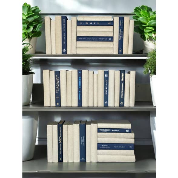 Natuurlijk Perkament Gebonden Ruggen 50 Vol. Moderne Gebonden voor wholesale door BookStyled