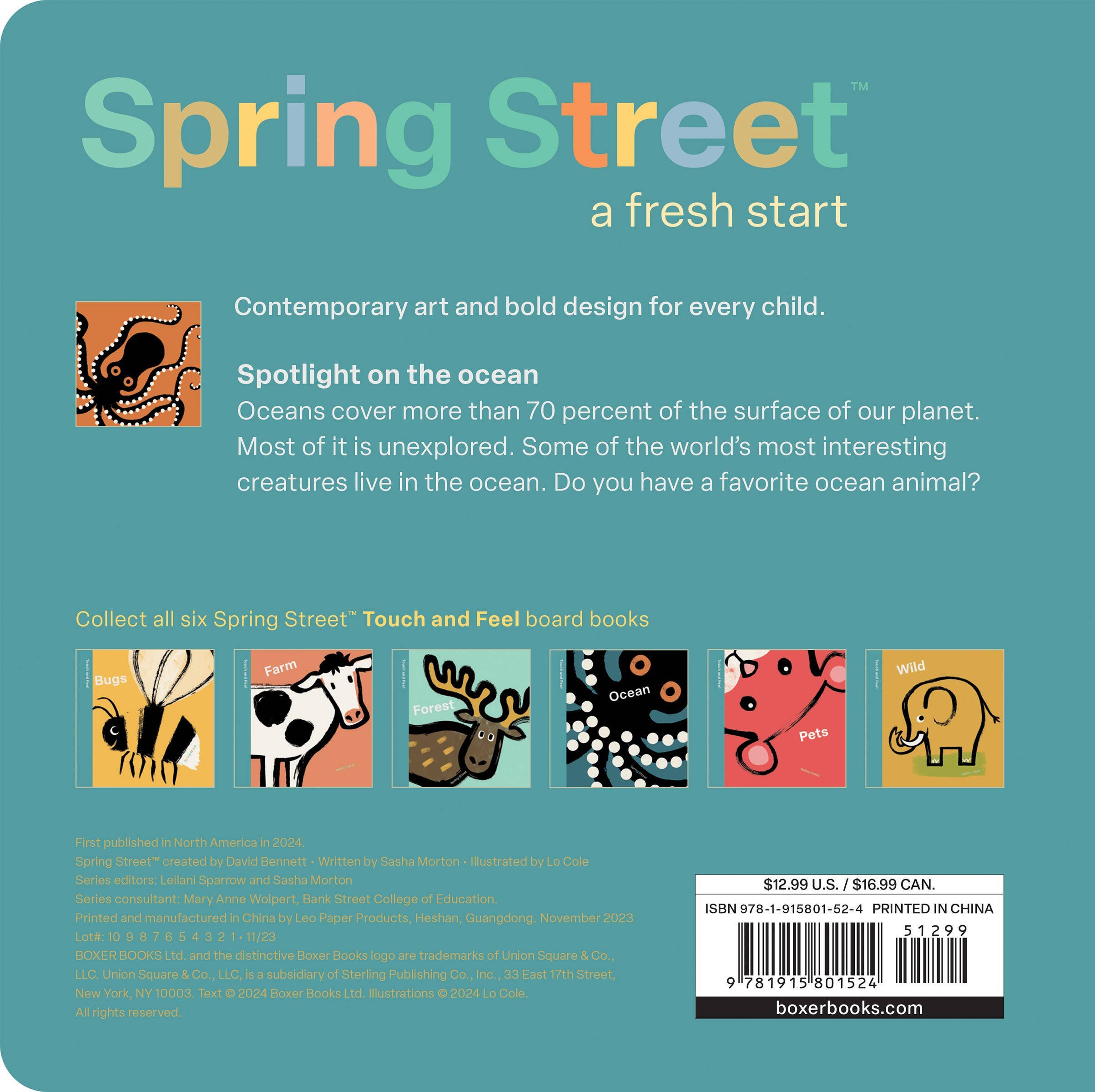 Hachette Book Group - Wholesale Baby & Toddler Book (0-2) - Spring Street Touch and Feel: Ocean by Boxer Books2