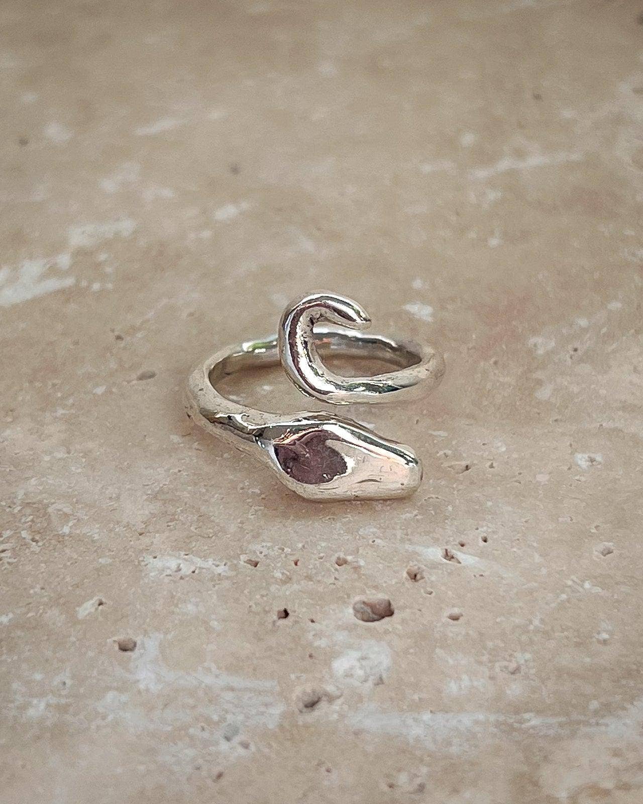 Dea Dia - Wholesale Band/Stacked Ring - Serpent Guardian Wrap Ring5