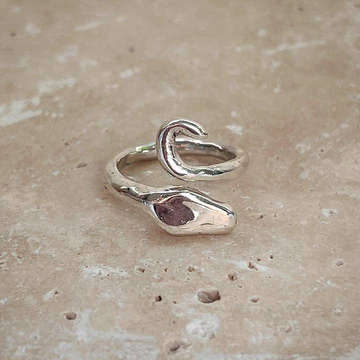 Dea Dia - Wholesale Band/Stacked Ring - Serpent Guardian Wrap Ring5