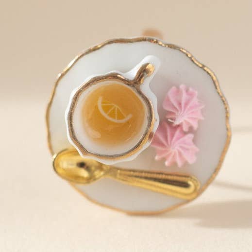 Tea and Meringue Ring for wholesale by Lulou Bijoux