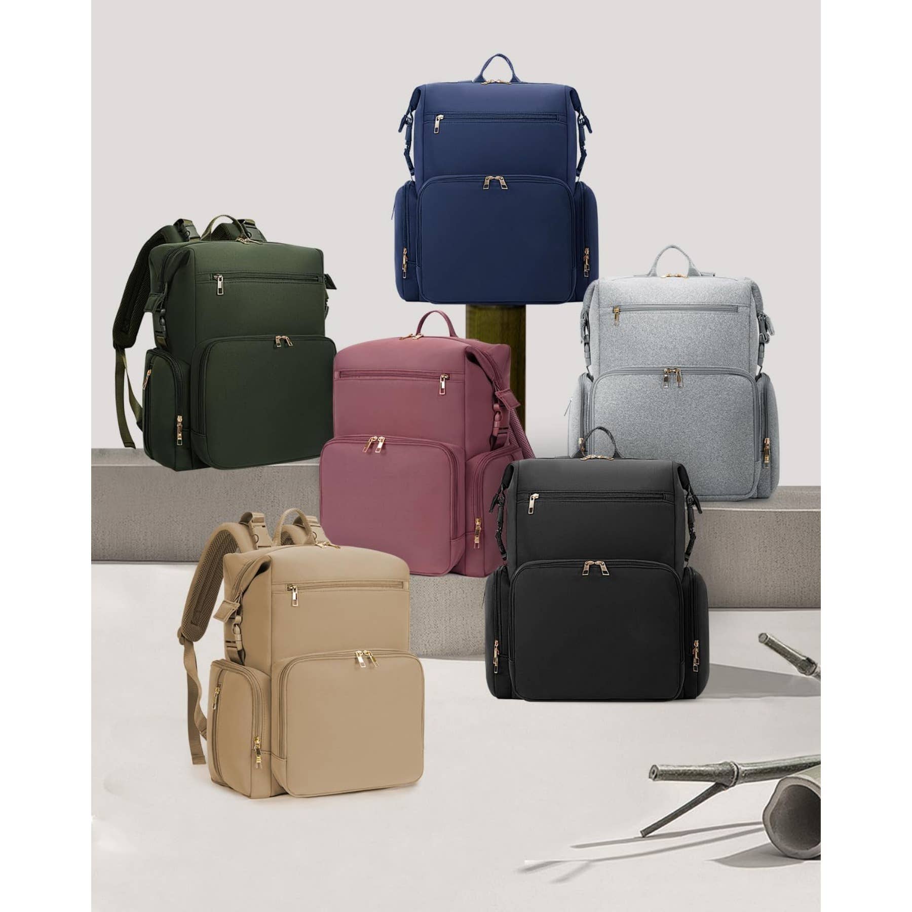 wandf - Wholesale Diaper Bag - Baby - CEI-CEI Neoprene Diaper Bag Backpack with Changing Pad8