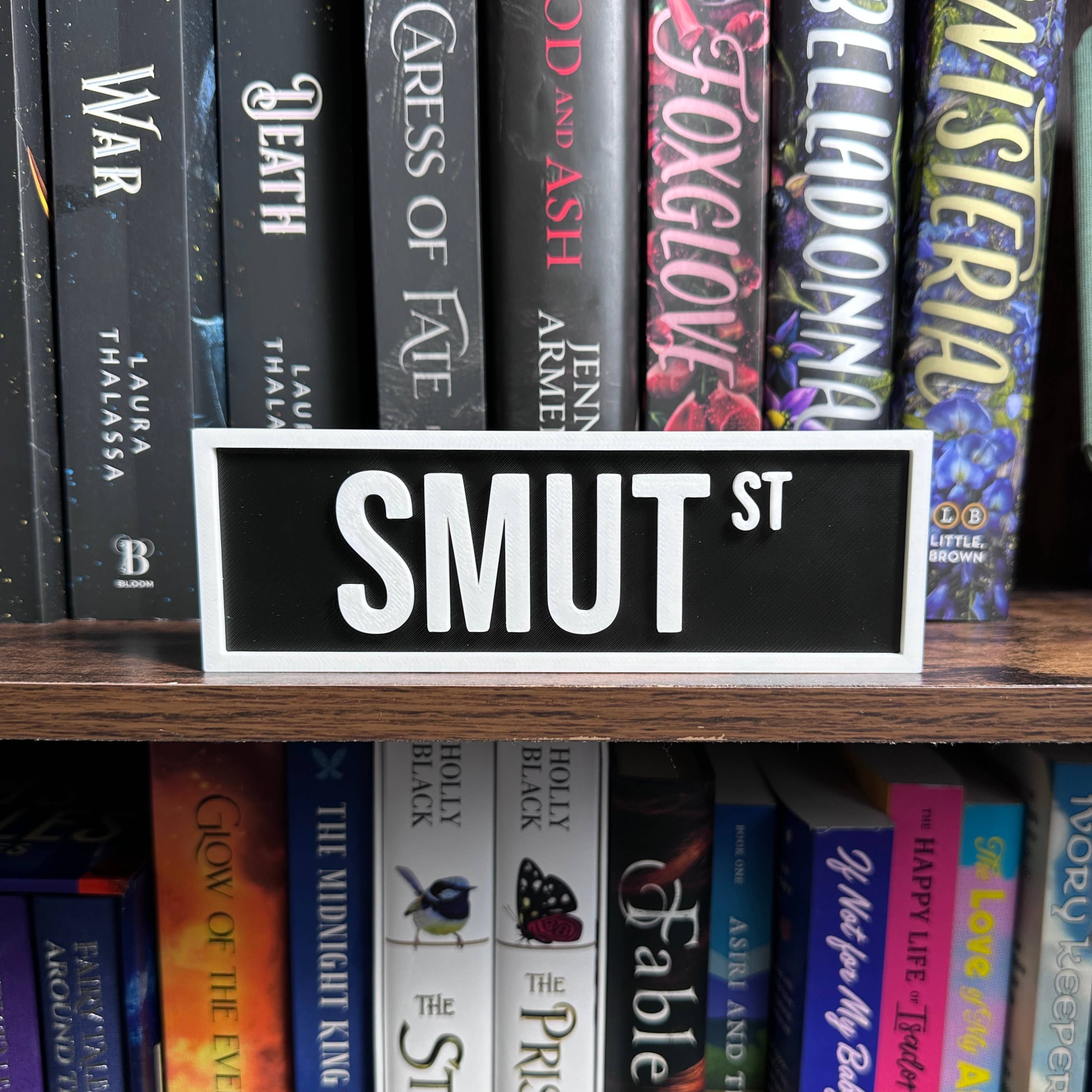 The Crafted Nook - Wholesale Sign - Smut Street Sign | Bookshelf Decor1