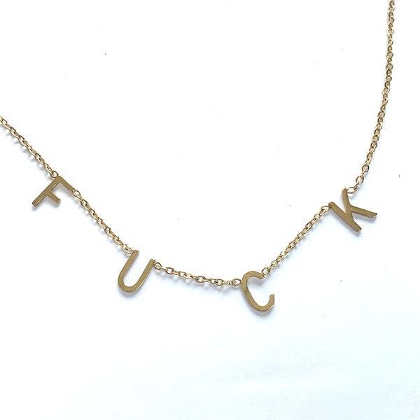 Royce and Oak – Großhandel Kette mit Anhänger/Charm – Schimpfwort-Halskette1