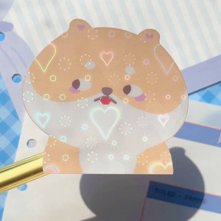 Cute Side Eye Shiba Sticker for wholesale by Bwread Shop