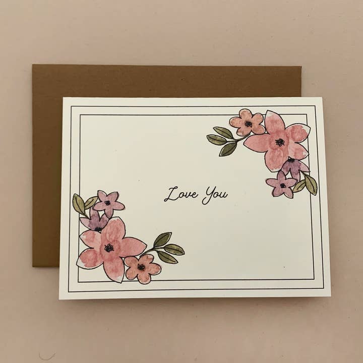 Love You Corner Flower for wholesale by Lavender Blue Prints