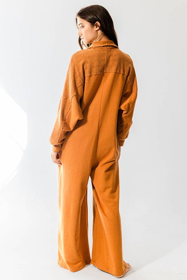 BUCKETLIST INC - Wholesale Jumpsuit - Women's - R5343 Oversize French Terry Jumpsuit34