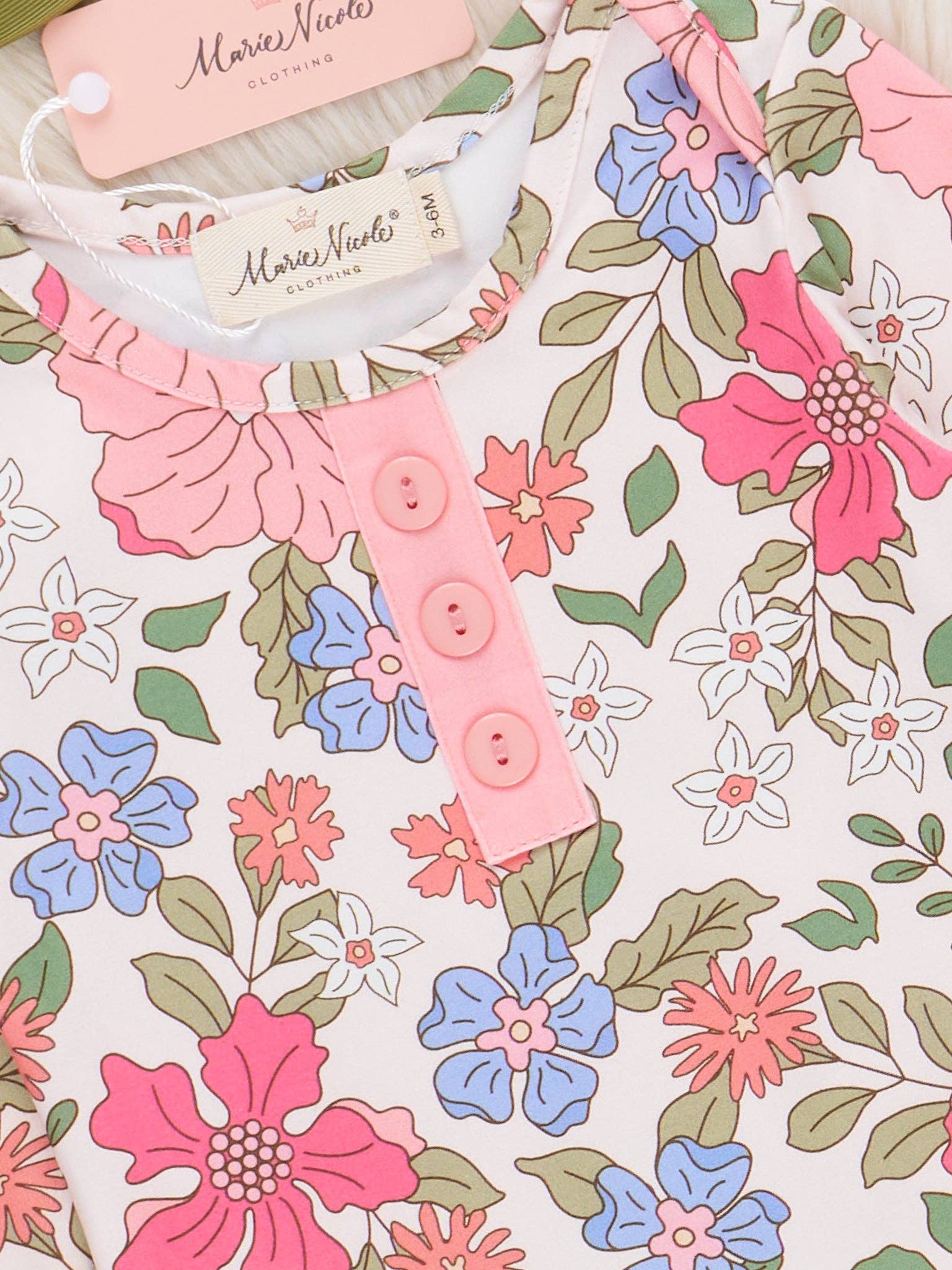 Marie Nicole Clothing - Wholesale Babygown - Baby - Petal Dreams Knot Gown1