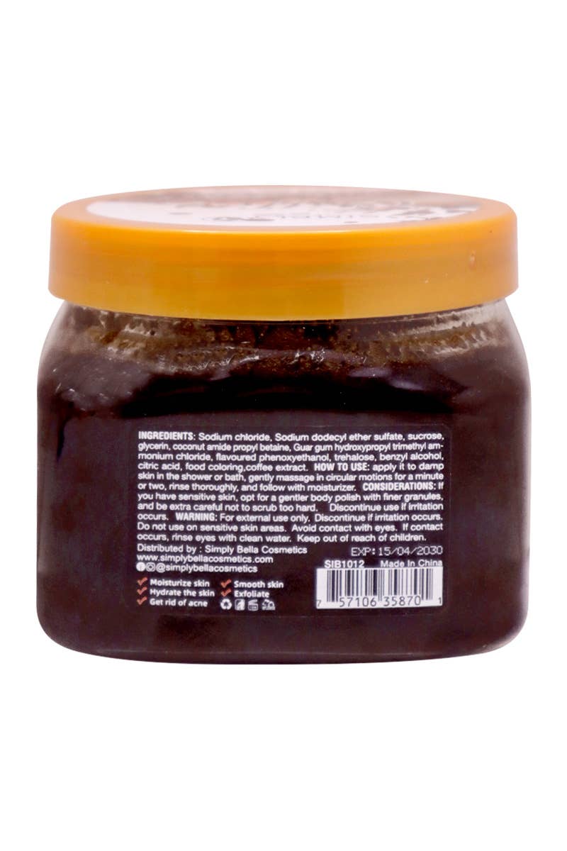 PINEAPPLE Beauty – Großhandel Körperpeeling – Einfach Bella SIB1012 Kaffee-Shea-Zuckerpeeling - 62