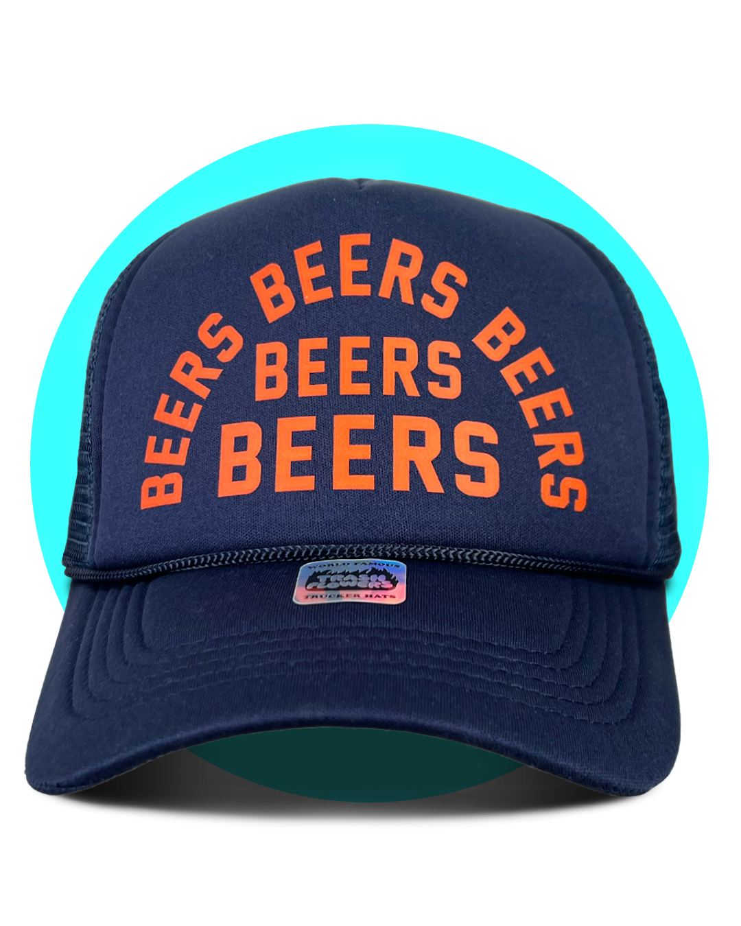 Trash Flowers Trucker Hats - Wholesale Trucker Hat - Unisex - Beers Beers Beers Trucker Hat6