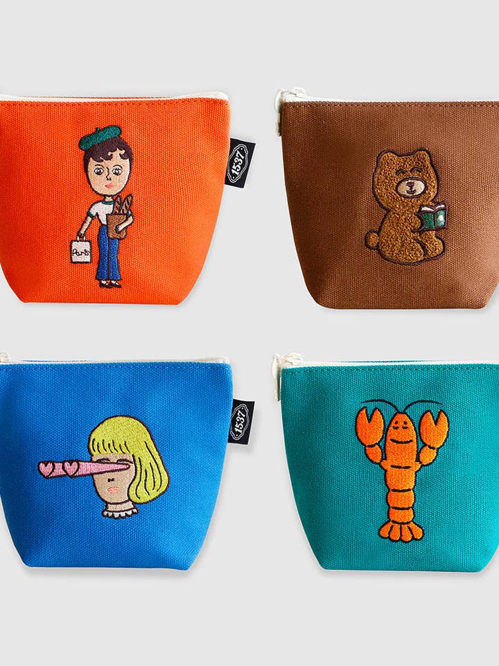 Bolsa de Barco Pequeña - Serie de Personajes Bordados para venta al por mayor de Little Light