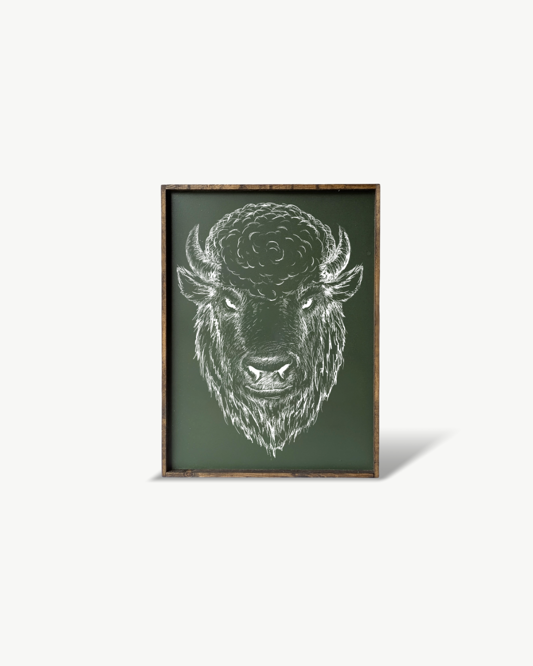 Williamraedesigns - Wholesale Art Print - Bison Line Art Framed Print – Western Buffalo Wall Art 12